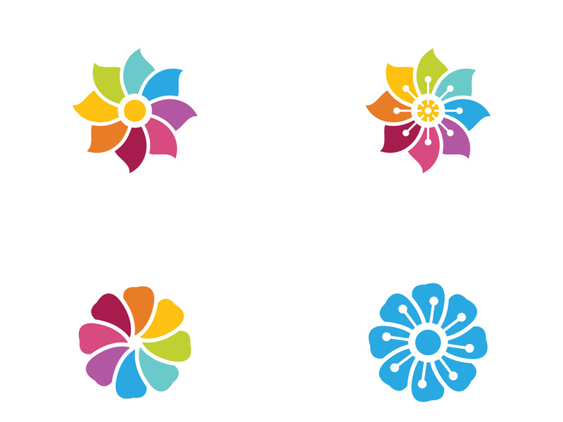 Flower icon design illustration