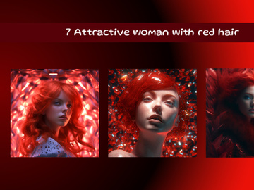 Attractive woman with red hair preview picture