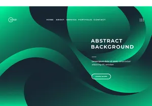 Dark Green Abstract Background