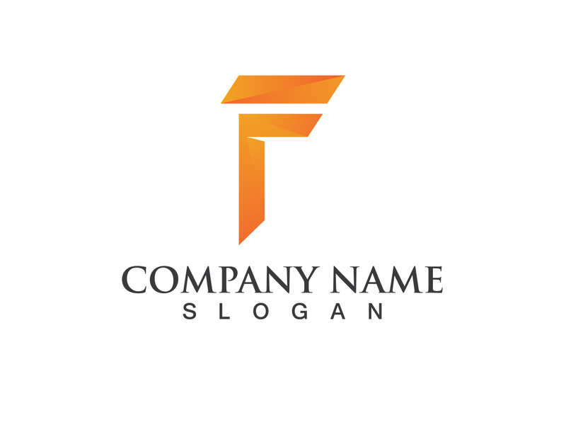 F Logo and symbol vector icon