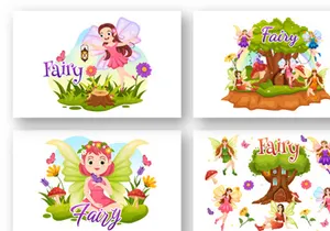 16 Beautiful Flying Fairy Illustration
