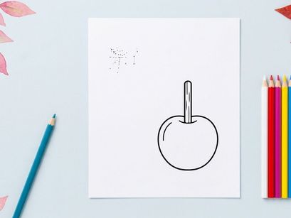 Minimalist apple icon for technology and design. Simple fruit symbol vector illustration for apps and branding.