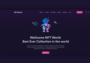 NFT Landing Page Template