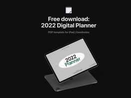 2022 Digital Planner | Free Goodnotes Template preview picture