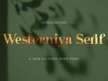 Westerniya Serif - Elegant Serif Font preview picture