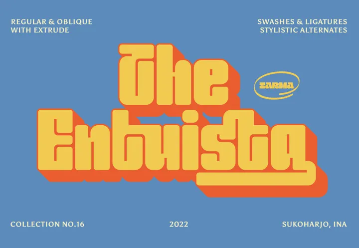 Entuista - Chunky Display Typeface (FREE)