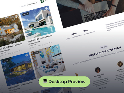 AyEstate - Real Estate Website UI Kit