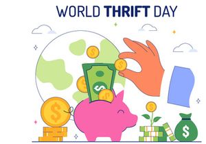 10 World Thrift Day Illustration