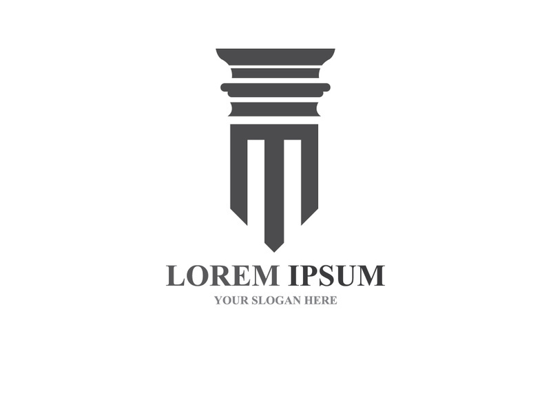 column Logo and symbol Template