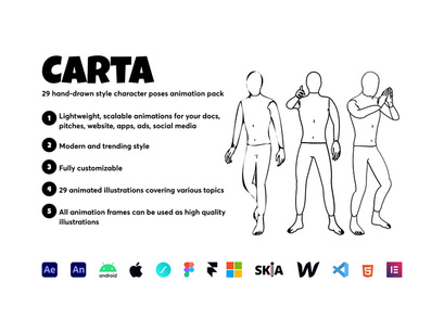 CARTA - Lottie Character Animations Pack