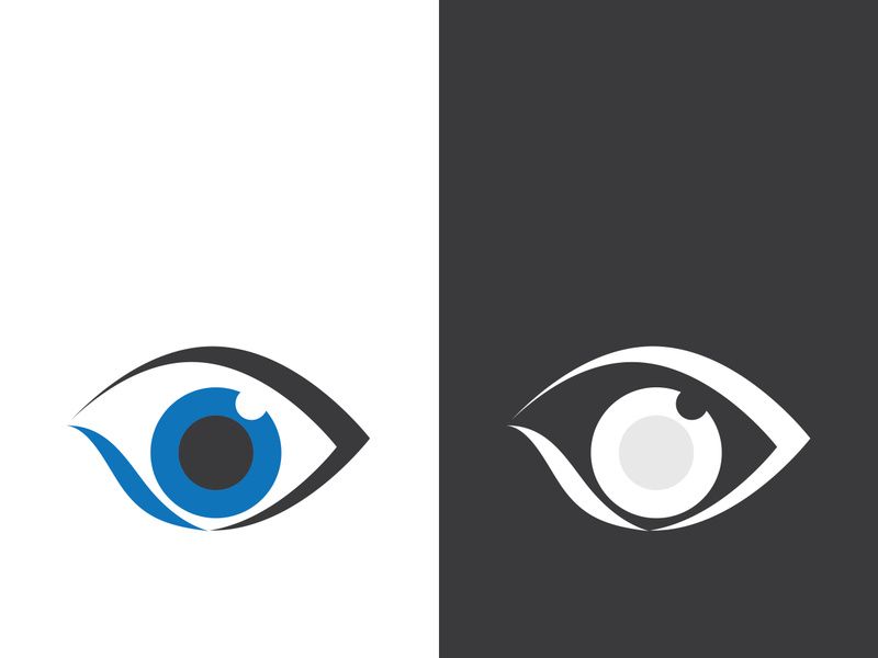 Eye logo icon design template illustration
