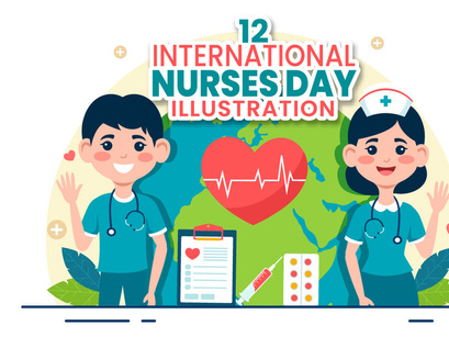 12 International Nurses Day Illustration