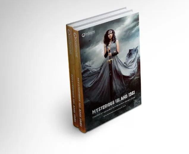 Mysterious Book Cover PSD Mockup