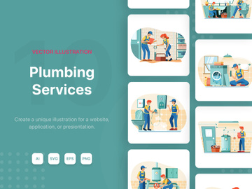 M136_Plumbing Service Illustrations preview picture
