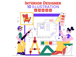 10 Interior Designer Illustration preview picture