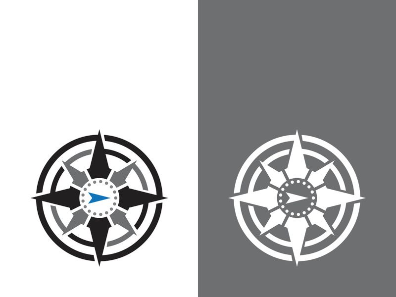 Compass logo template vector icon illustration design