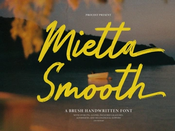 Mietta Smooth | Brush Handwritten Font preview picture