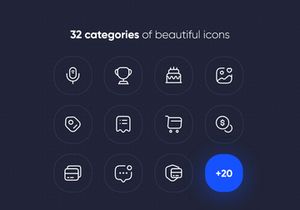 1000+ Icons 6 Different Styles (Total of 6000 icons)