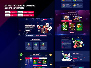 Casino PSD Template preview picture