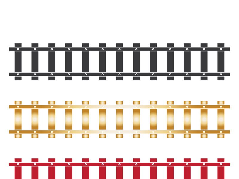 Train way icon vector for designer