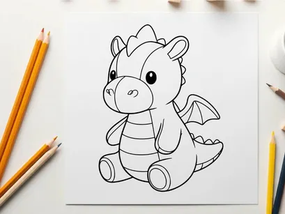 Cute cartoon elephant toy sitting vector illustration