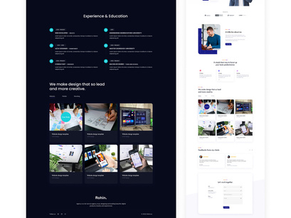 2 in 1 Portfolio Website Design