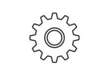 Gear icon logo vector
