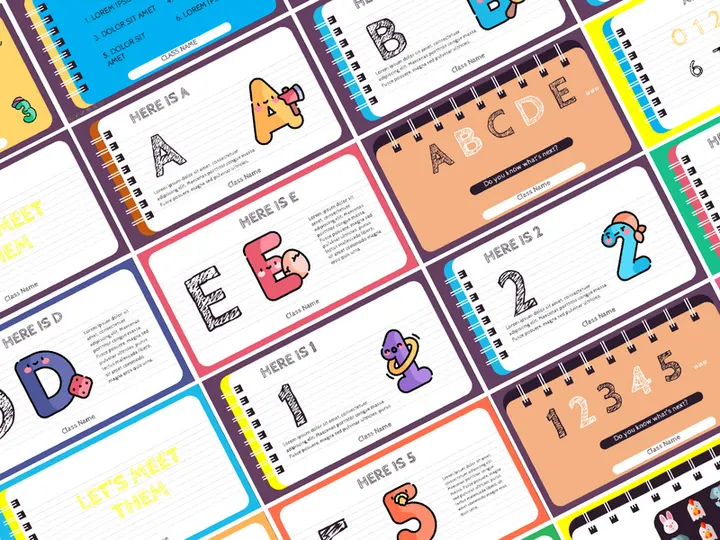Spell and Count Presentation Template