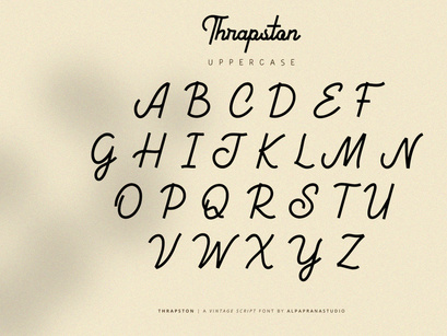 Thrapston - Vintage Script Font