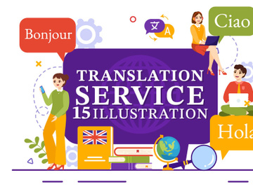 15 Translation Service Illustration preview picture