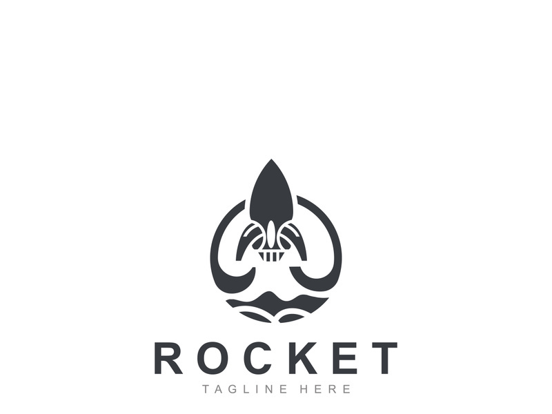 Rocket Logo Design template technology Design Concept, Creative Symbol