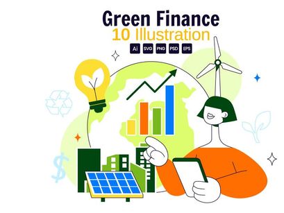 10 Green Finance Investing Illustration