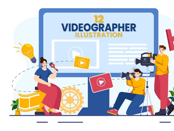 12 Videographer Illustration