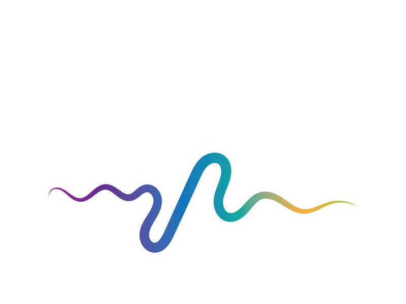 Sound waves vector illustration design template