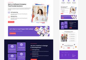Software Company website design