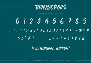 Thunderous - Bold Display Font