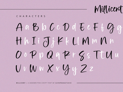 Millicent - Handwritten Script Font