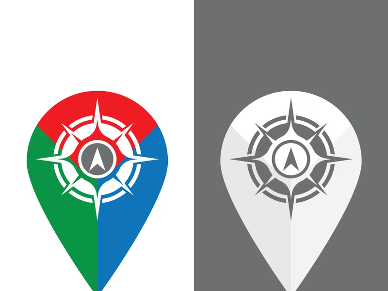 Compass logo template vector icon illustration design