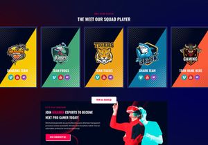 Bigamer - eSports And Gaming Tournaments PSD Template