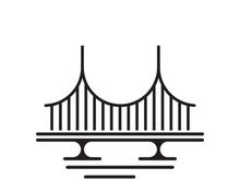 Bridge logo icon design and business symbol template