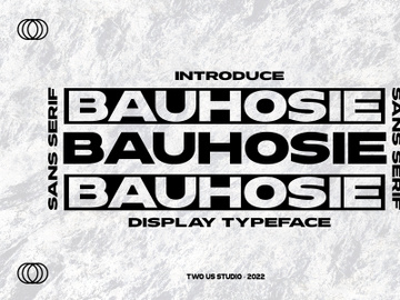 Bauhosie - Sans Serif Display Font preview picture