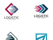 logistics logo icon illustration vector design  distribution symbol  delivery of goods  economy  finance