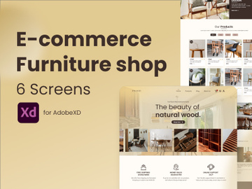 E-commerce Furniture shop - Ui design preview picture
