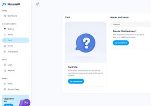 MaterialM Free Bootstrap Admin Dashboard Template