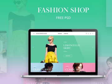 Fashion Shop Free PSD Template preview picture