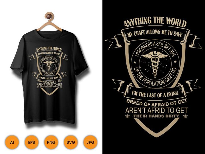 My Craft Allows Anything  World  Breed Afraid  We Save  T-Shirt