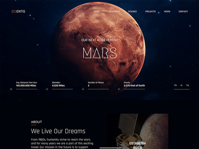 Scientis - Research & Science - HTML Web Template