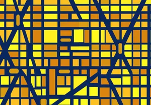 City map set seamless pattern