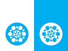 Molecule symbol logo template vector illustration design