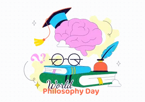 10 World Philosophy Day Vector Illustration